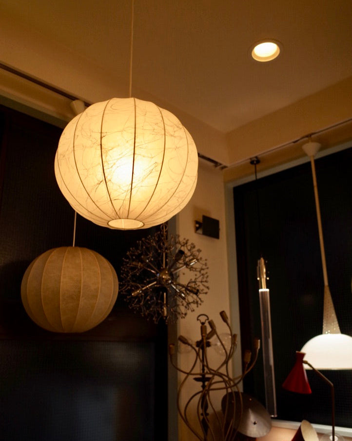 Goldkant Leuchten Germany - Friedel Wauer Cocoon lamp 1970s Ø40cm ②