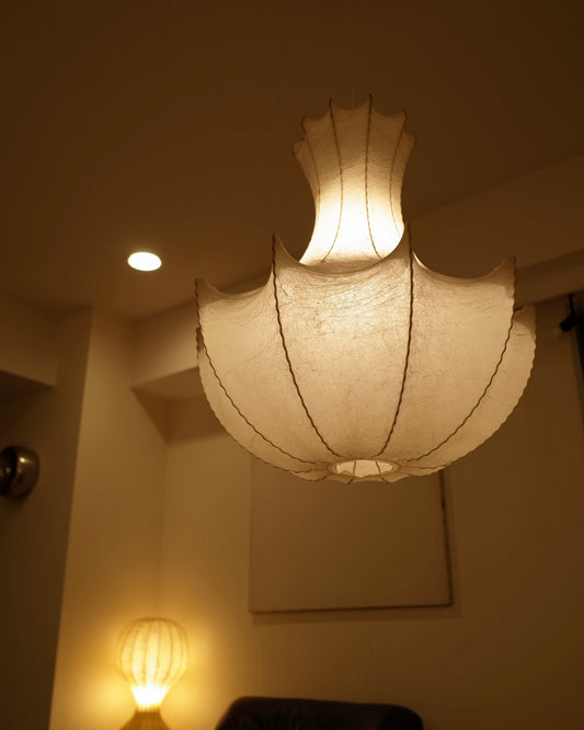 Italian Hanging Cocoon Lamp 1960s