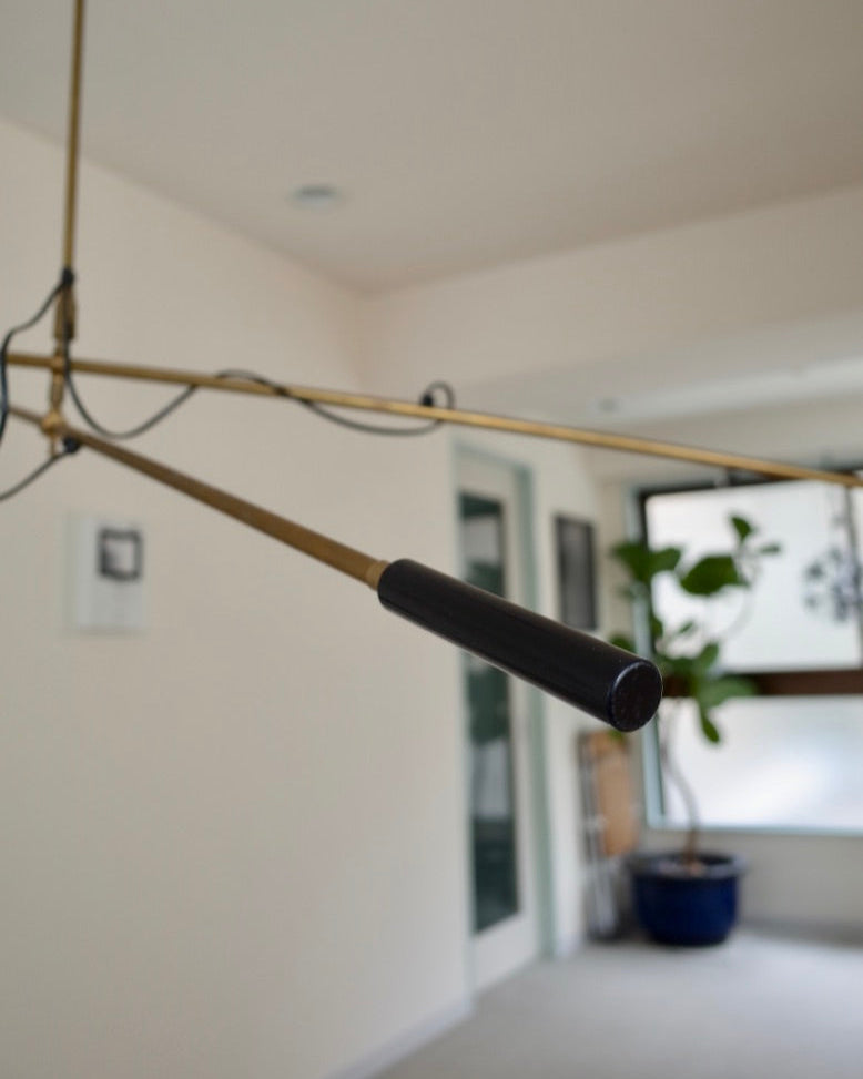 Italy Chandelier Brass Lamp reflective plate