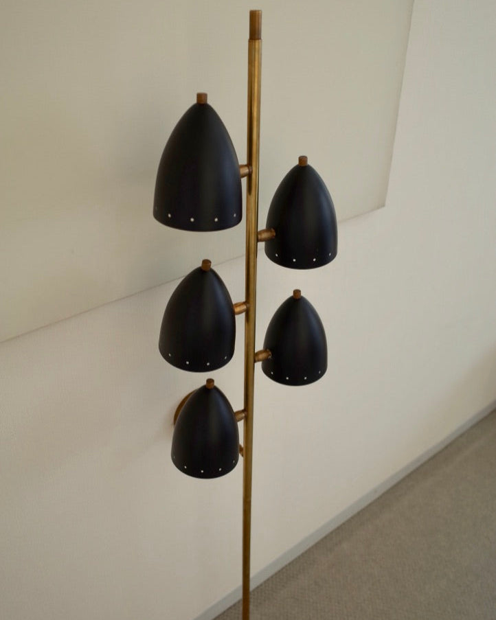 Italy 5 lights Brass Wall Lamp