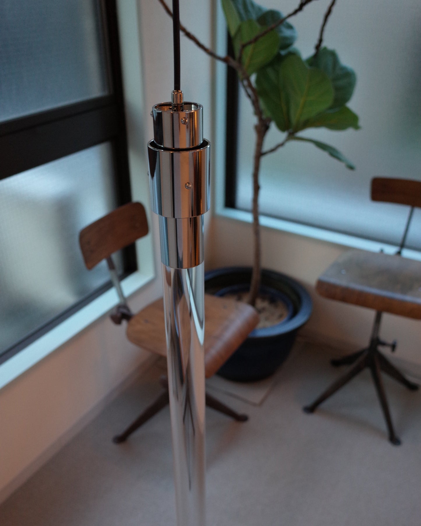 Angelo Mangiarotti - Conductor of Light - Metal, chrome, acrylic