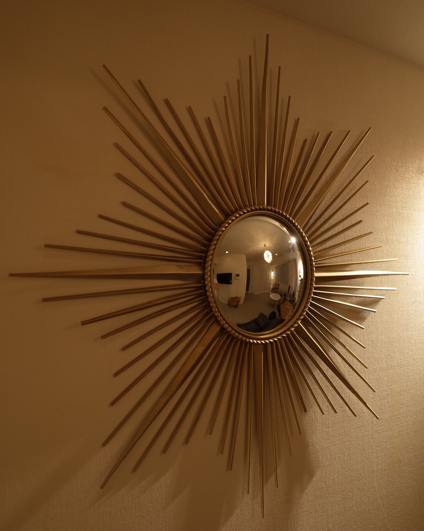 Chaty Vallauris – “Witch Mirror” France, 1960s XXL - Ø95cm