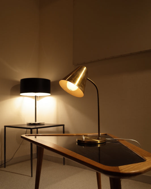 Jacques Biny Brass Table Lamp 1950s
