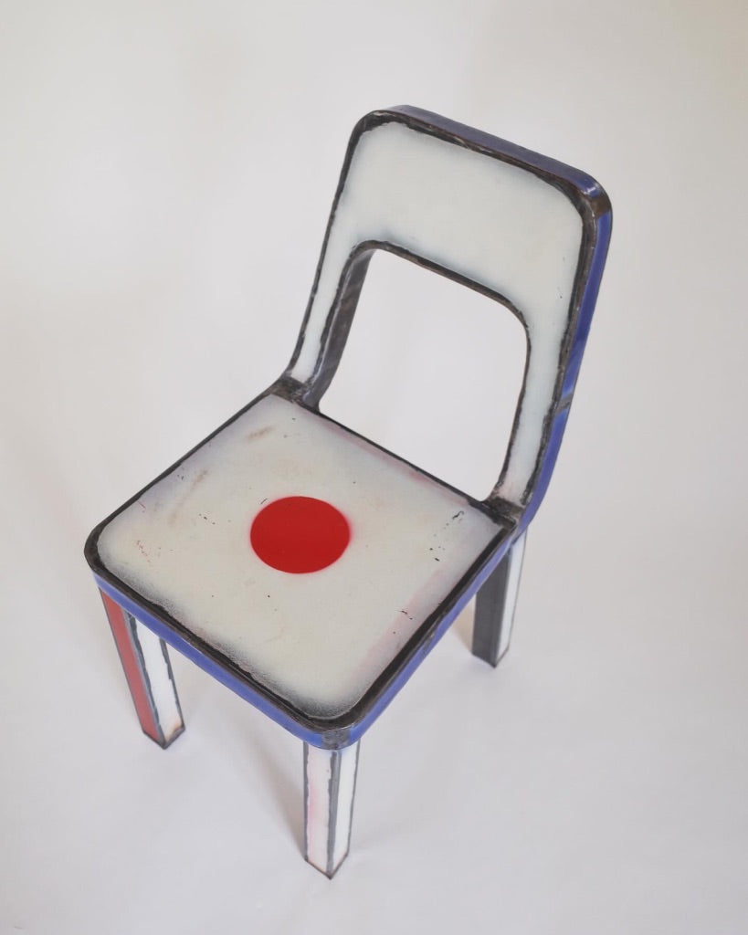 Anacleto Spazzapan - Steel Chair - Giappone~Japan~ Italy - 2000s