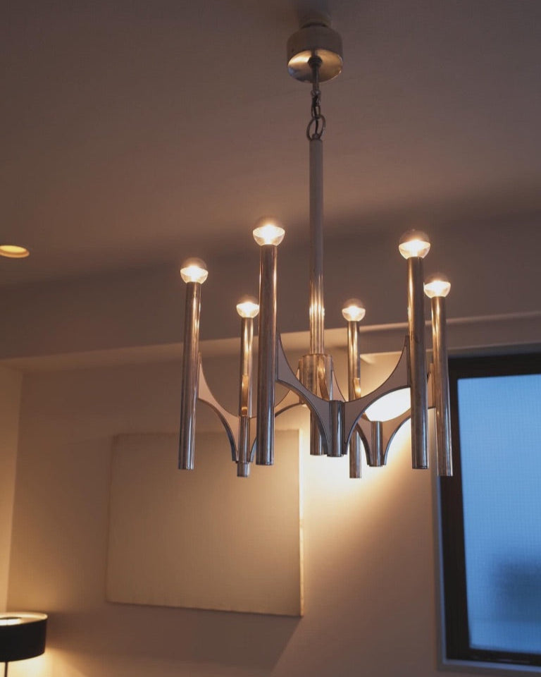 Gaetano Sciolari Model-105 Chandelier 1970s