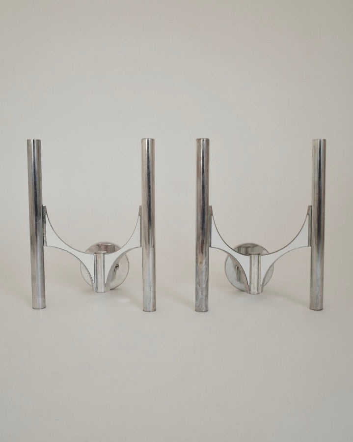 Gaetano Sciolari Model-105 Wall Lamps 1970s Pair set