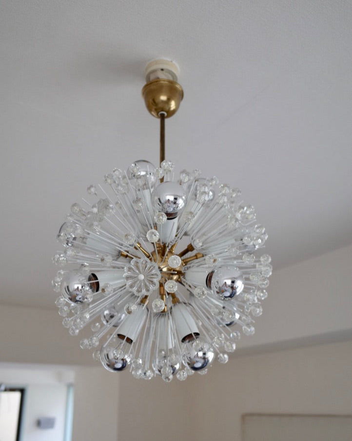 Rupert Nikoll - Emil Stejnar - Sputnik Snowball - Large 14 lights 1950s