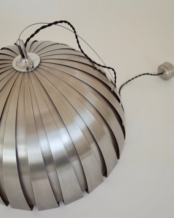 Martinelli Luce – Elio Martinelli  Steel ceiling lamp 1960s