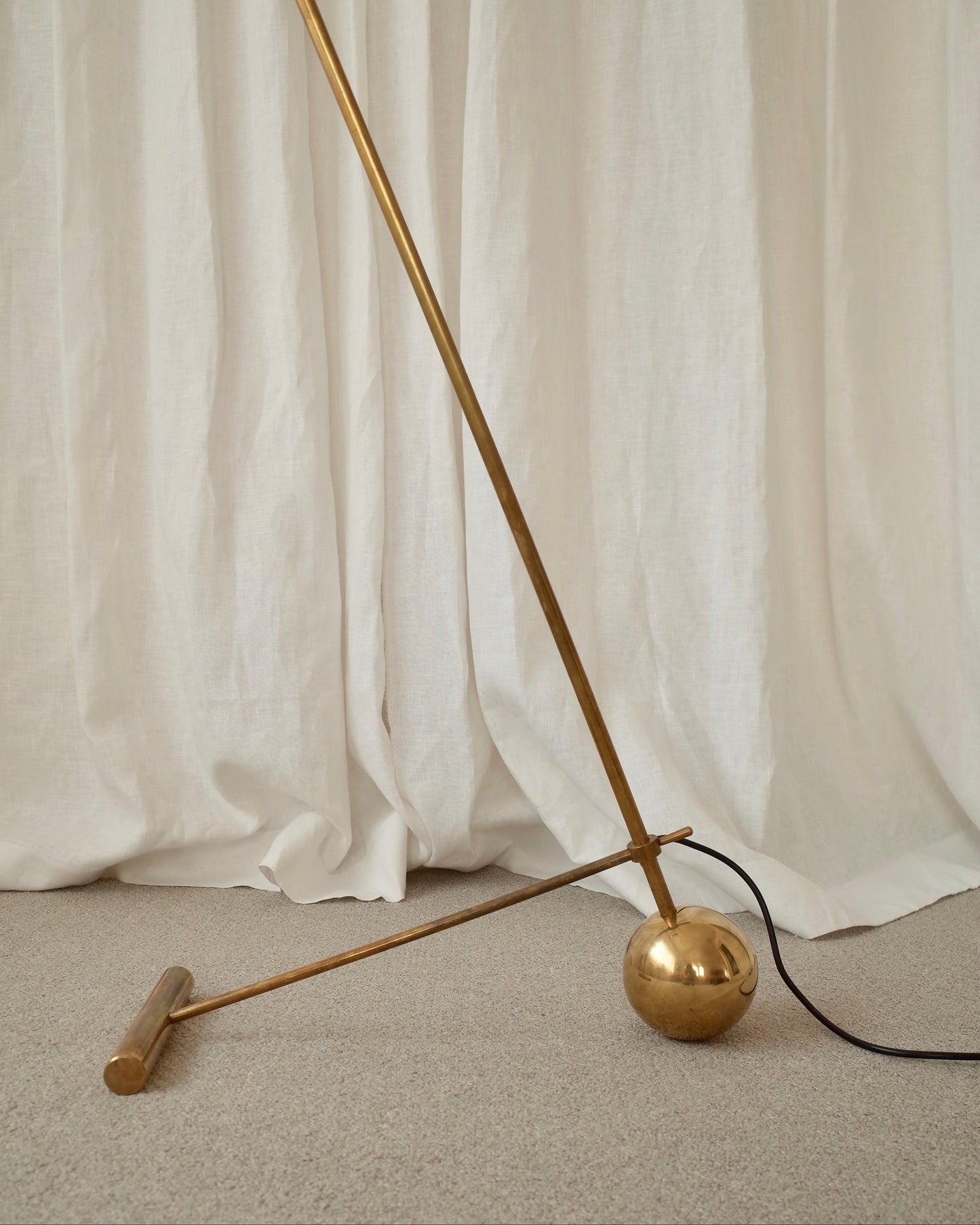 Italy Floor brass lamp Stilnovo styler