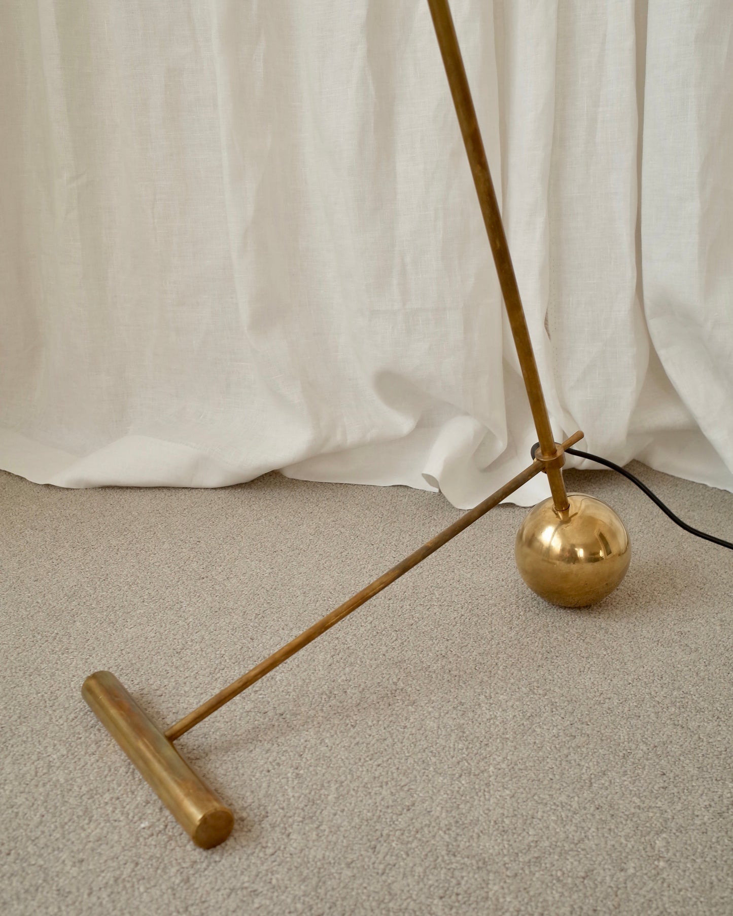 Italy Floor brass lamp Stilnovo styler