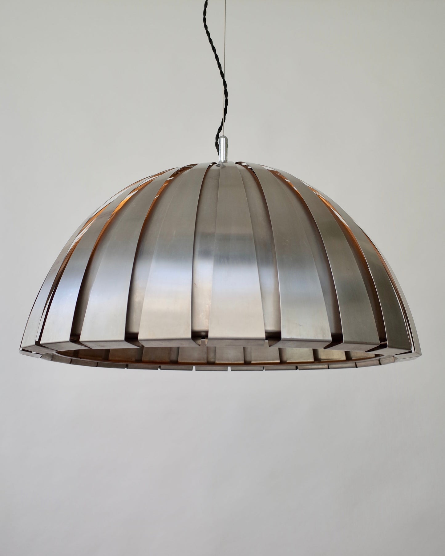 Martinelli Luce – Elio Martinelli  Steel ceiling lamp 1960s