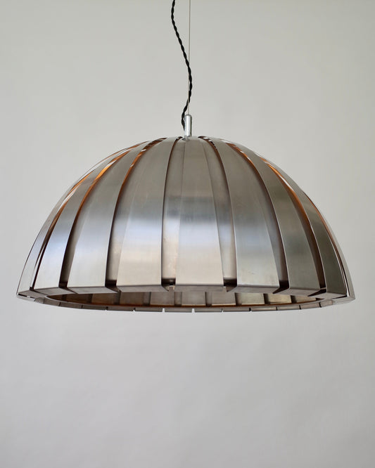 Martinelli Luce – Elio Martinelli  Steel ceiling lamp 1960s