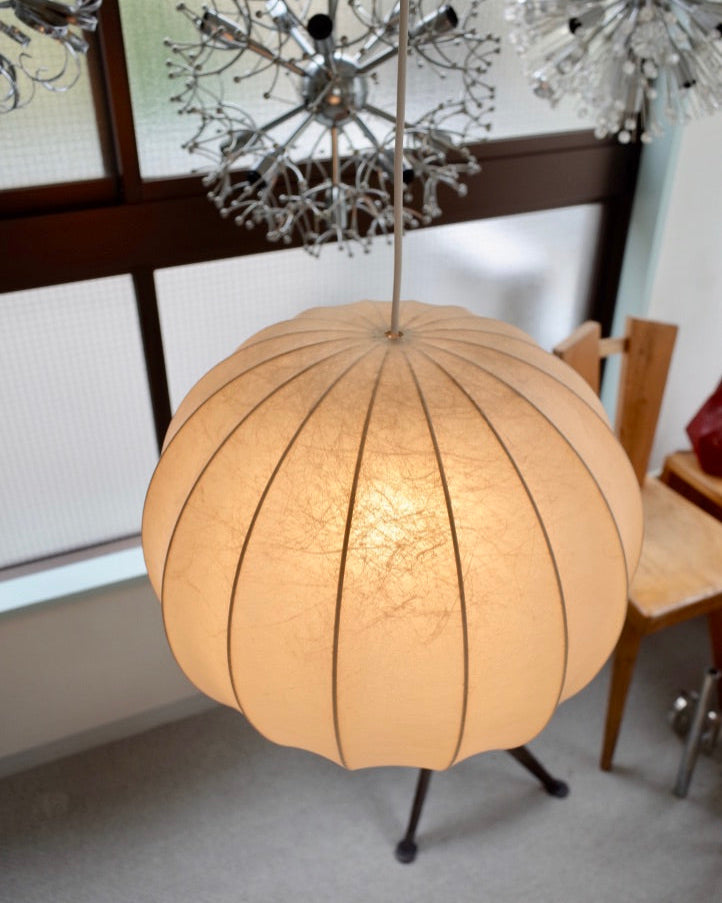 Goldkant Leuchten Germany - Friedel Wauer Cocoon lamp 1970s Ø40cm