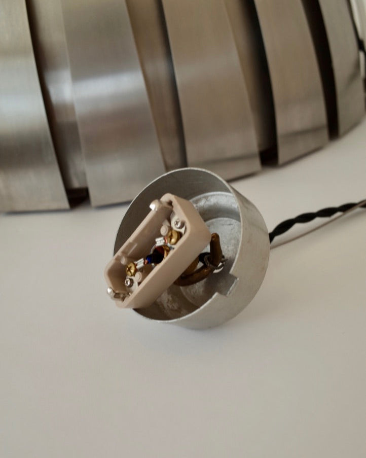 Martinelli Luce – Elio Martinelli  Steel ceiling lamp 1960s