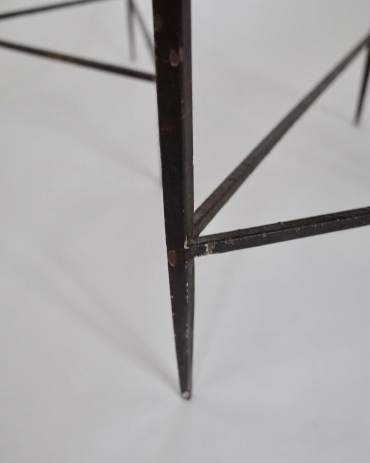 Mathieu Matégot triangular tables set 1950s