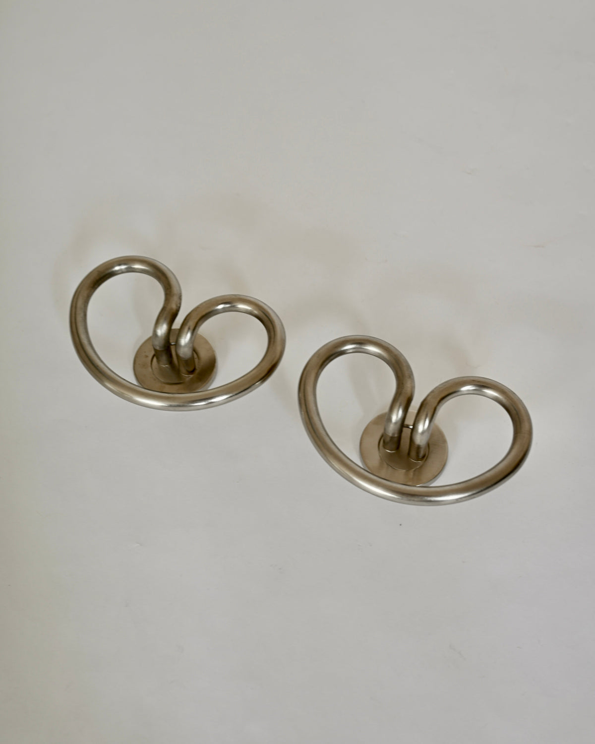 Artemide Sergio Mazza “Samo” Wall Coat Hooks Pair, Italy 1970s