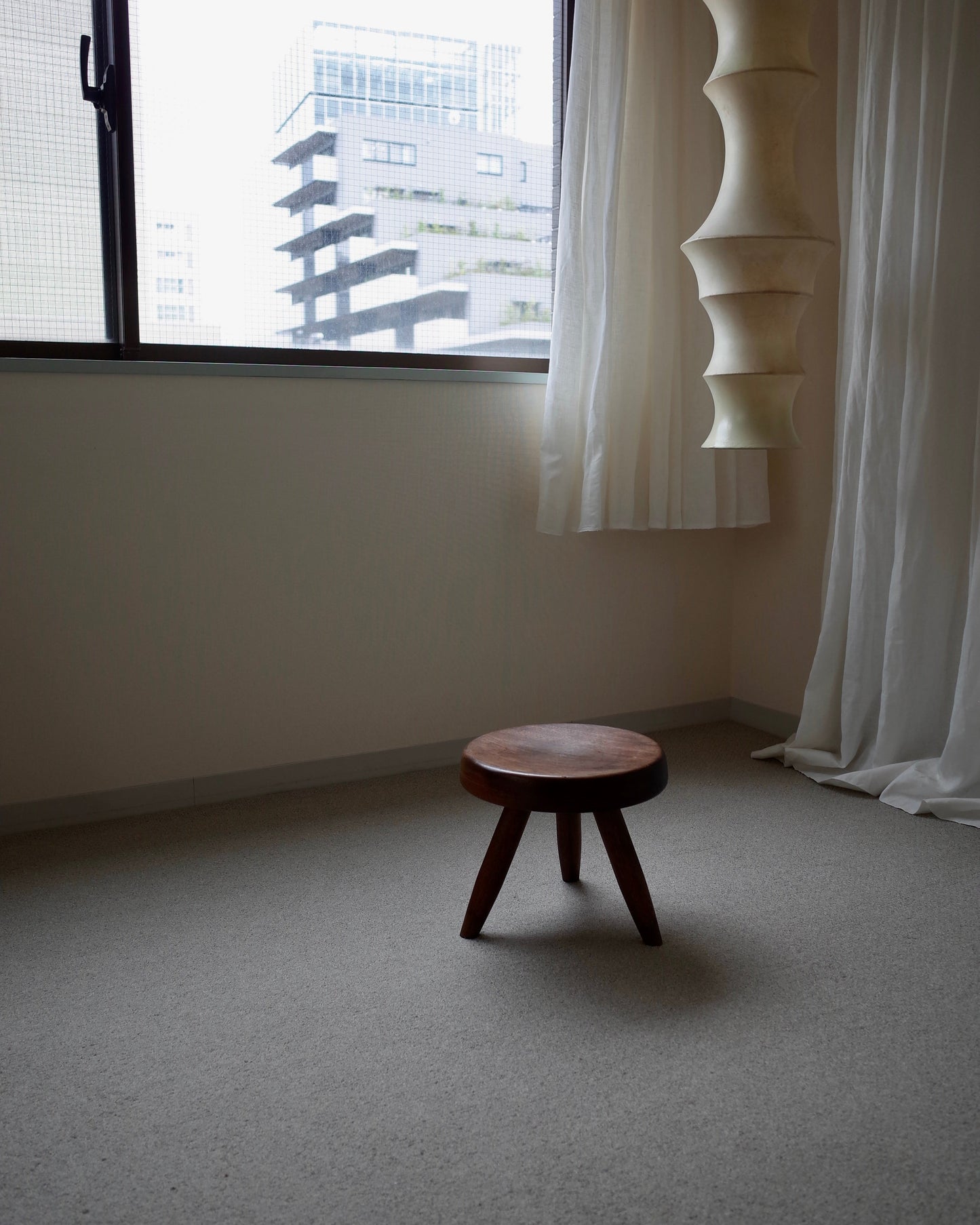 Charlotte Perriand Berger Stool 1950s Mahogany