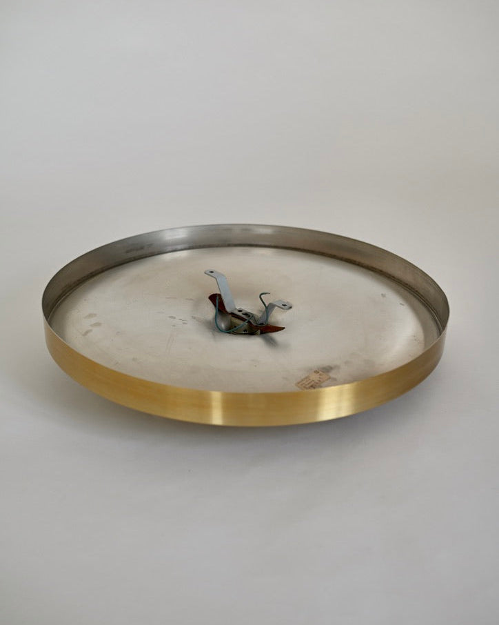 Charlotte Perriand Gold Aluminum Wall Lamp for Les Arcs 1960s 50cm