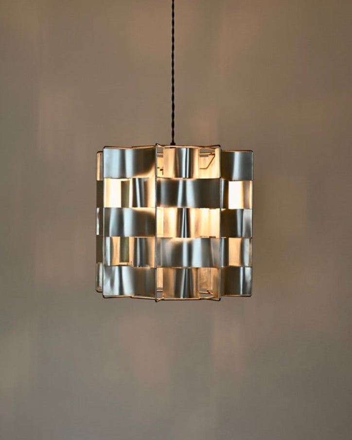 Max Sauze Aluminum Pendant Lamp, France, 1970s