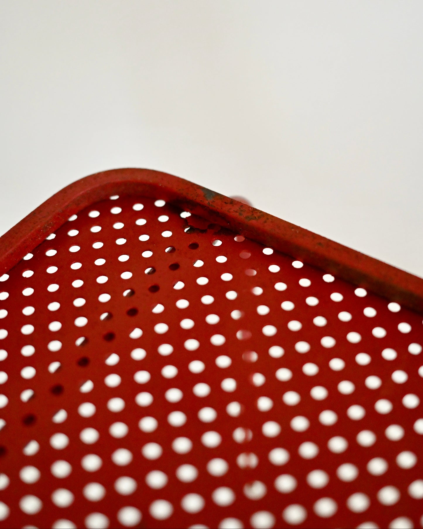Mathieu Matégot Soumba tables, three-color set, France 1953