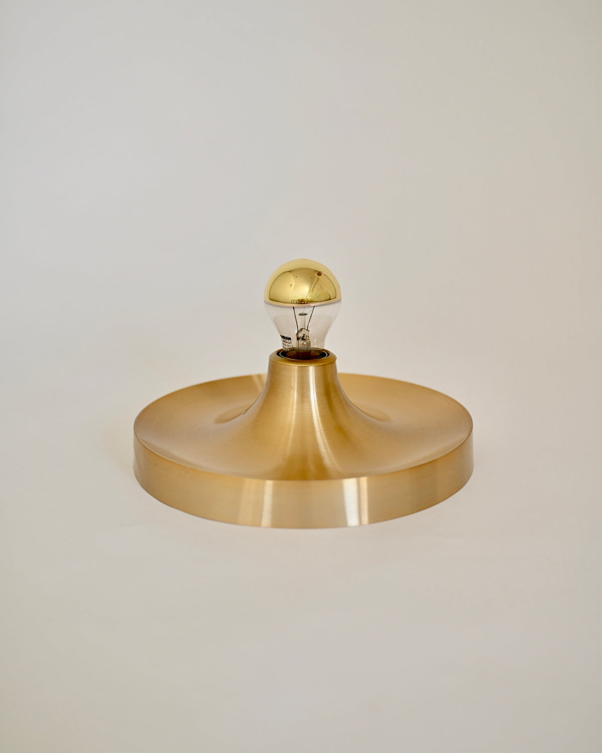 Charlotte Perriand Champagne Gold Aluminum Wall Lamp for Les Arcs 1960s