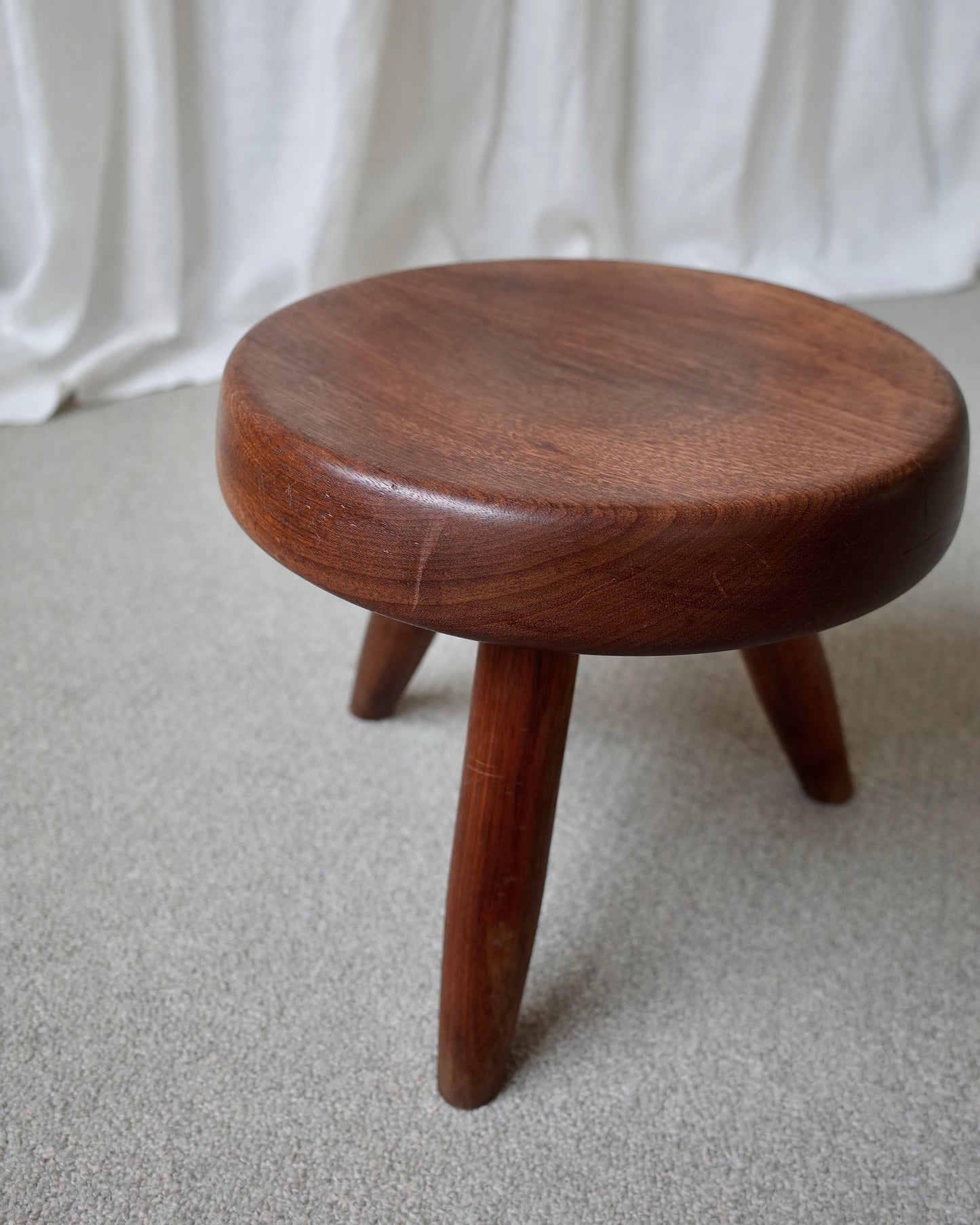 Charlotte Perriand Berger Stool 1950s Mahogany