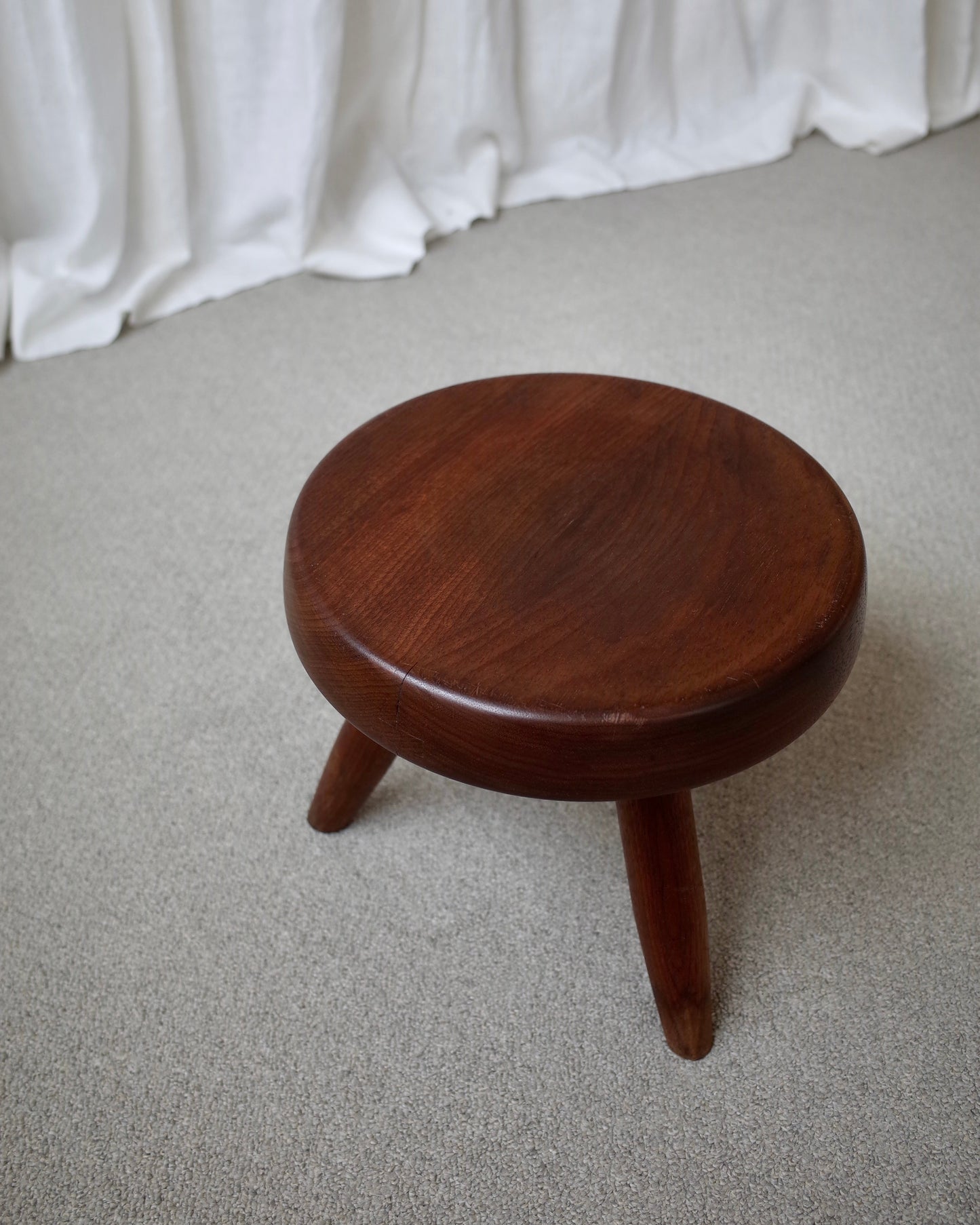 Charlotte Perriand Berger Stool 1950s Mahogany