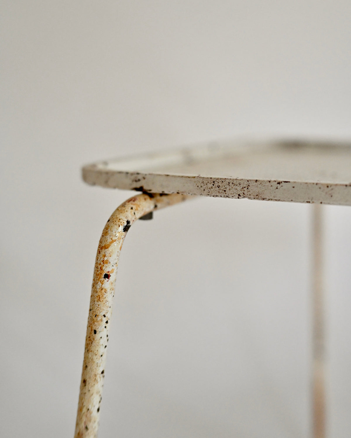 Mathieu Matégot Soumba tables, three-color set, France 1953