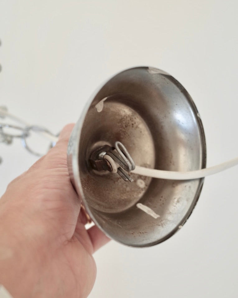 Gaetano Sciolari sputnik chandelier Chrome plated brass  Italy 1970s