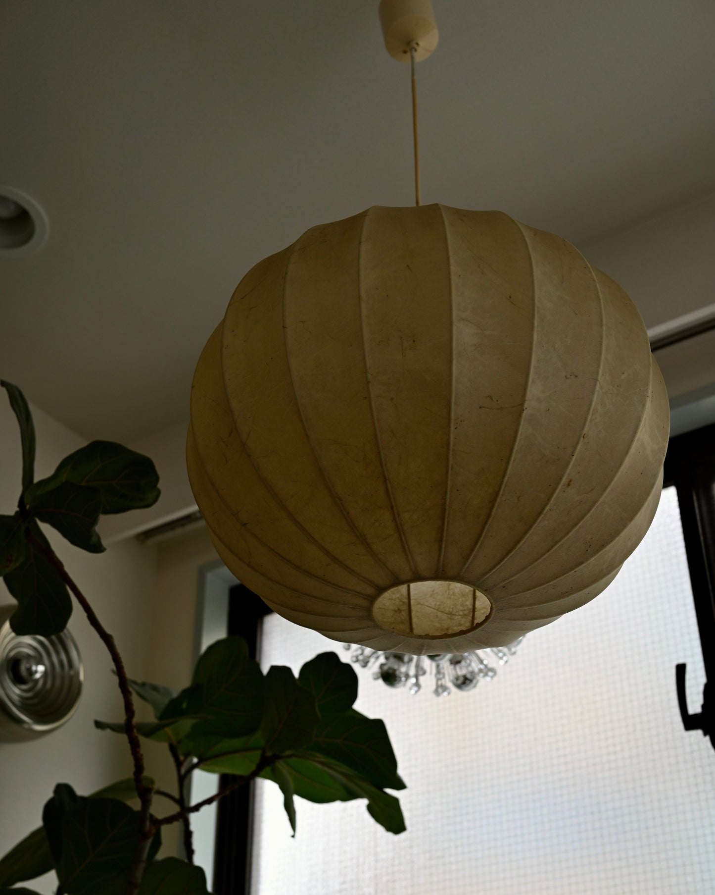 Goldkant Leuchten XL Cocoon Pendant Lamp, Germany, 1960s Ø50cm