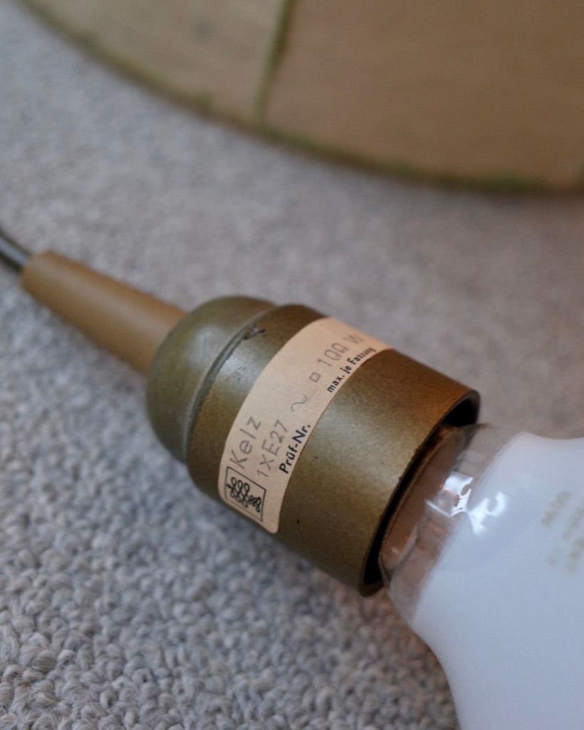 Goldkant Leuchten Germany - Friedel Wauer Cocoon shade lamp 1970s