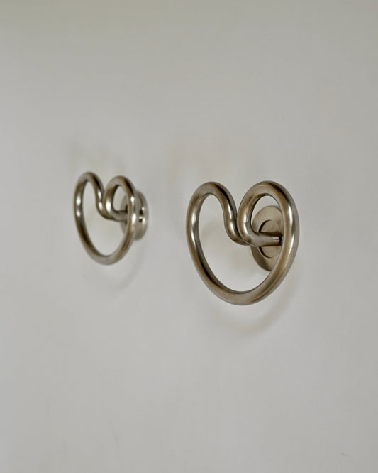 Artemide Sergio Mazza “Samo” Wall Coat Hooks Pair, Italy 1970s