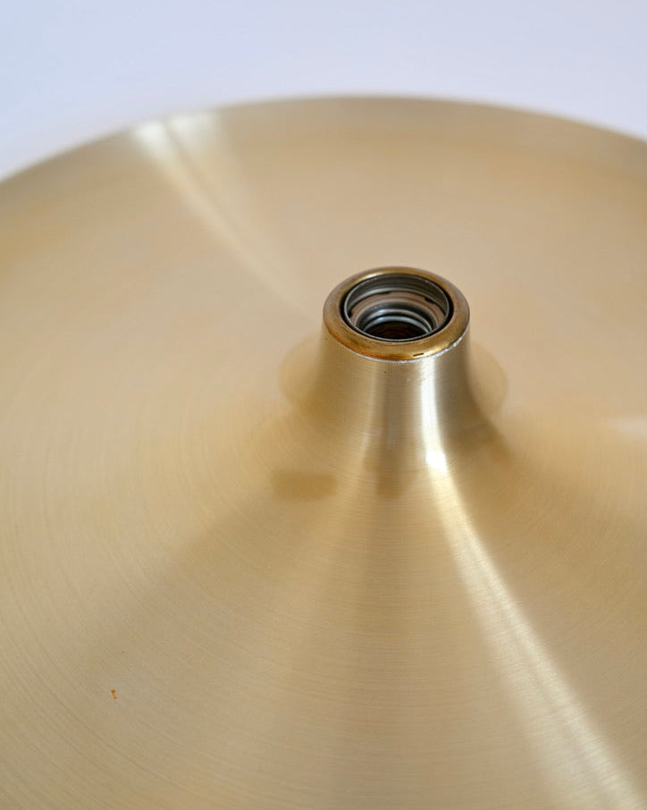 Charlotte Perriand Gold Aluminum Wall Lamp for Les Arcs 1960s 50cm