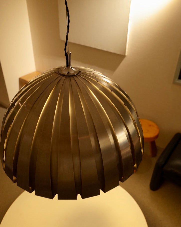 Martinelli Luce – Elio Martinelli  Steel ceiling lamp 1960s