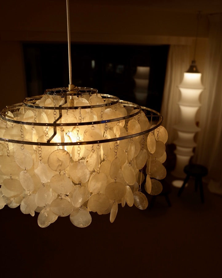 Verner Panton “Fun 10DM” Pendant Lamp J. Lüber Switzerland 1960s