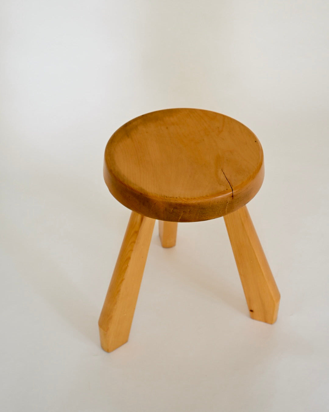 Charlotte Perriand Meribel SNDOZ Stool Les Arcs 1970s