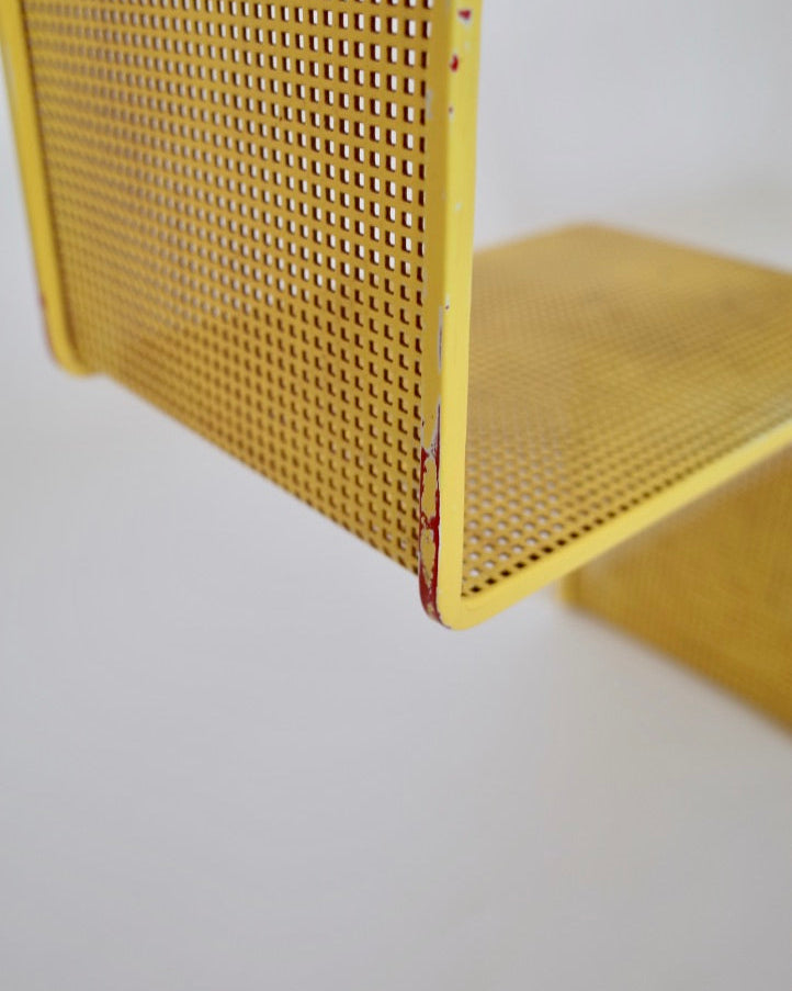 Mathieu Matégot Book Shelf “DÉDAL” 1956 Yellow