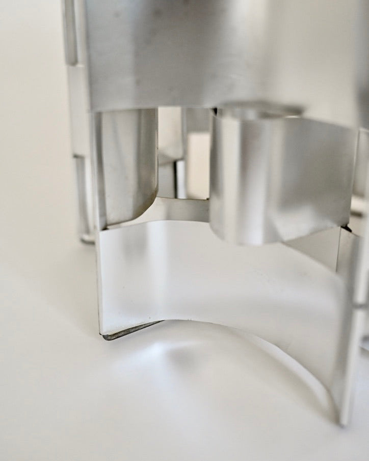 Max Sauze Aluminum Pendant Lamp, France, 1970s