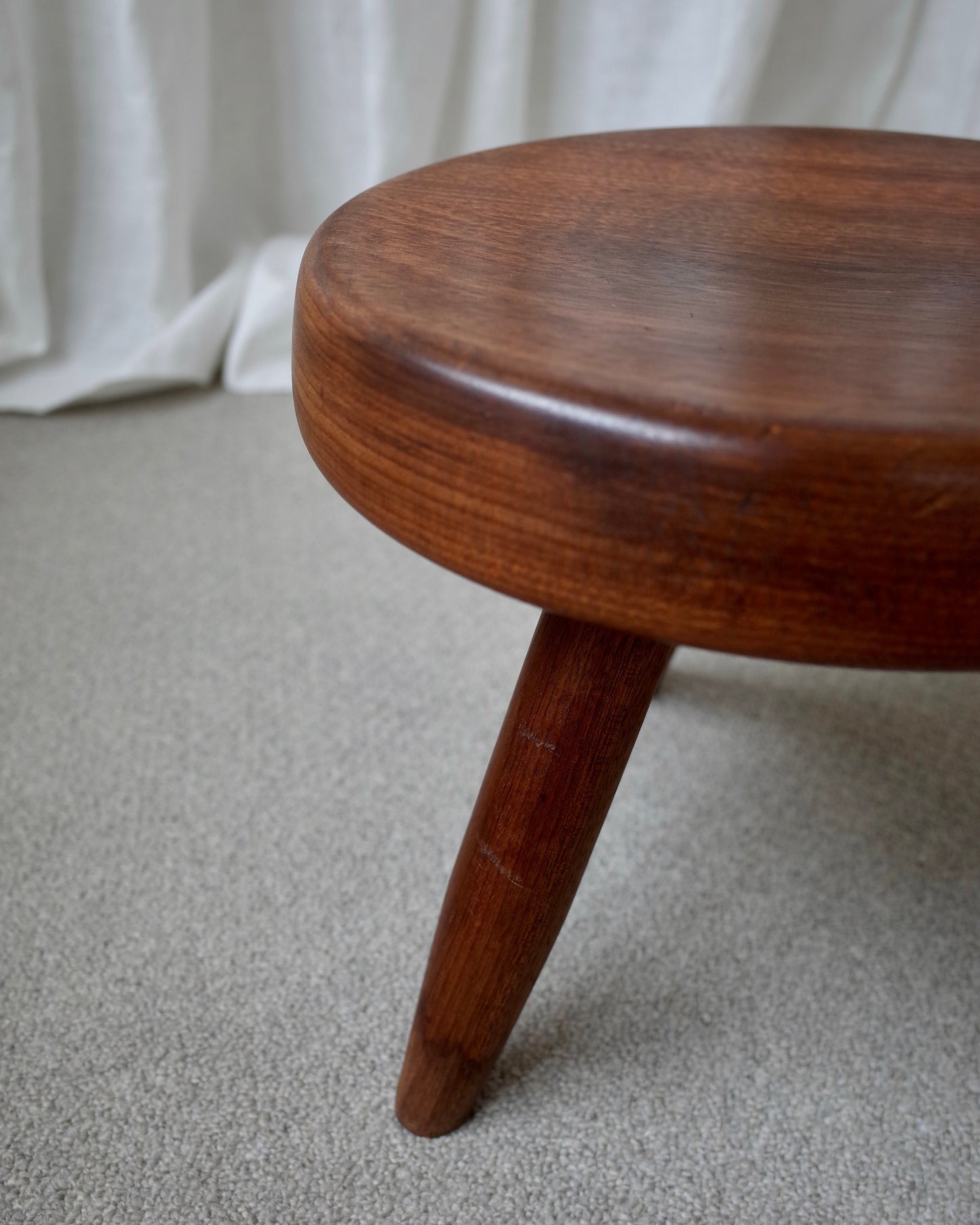 Charlotte Perriand Berger Stool 1950s Mahogany