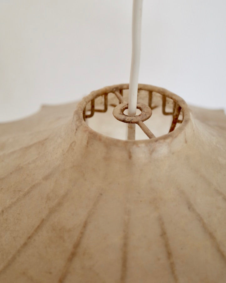 Vintage Italy cocoon hexagon shade 1960s