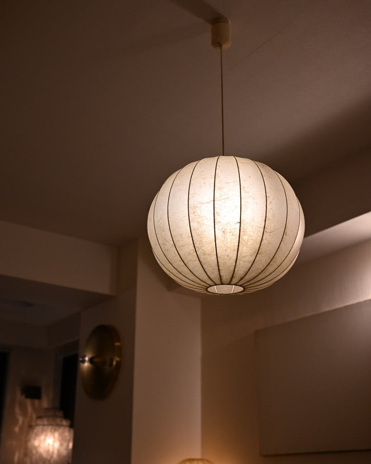 Goldkant Leuchten XL Cocoon Pendant Lamp, Germany, 1960s Ø50cm