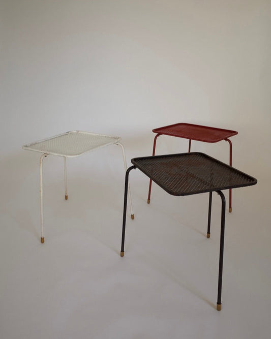 Mathieu Matégot Soumba Tables - Rare Three-Color Set, France 1953