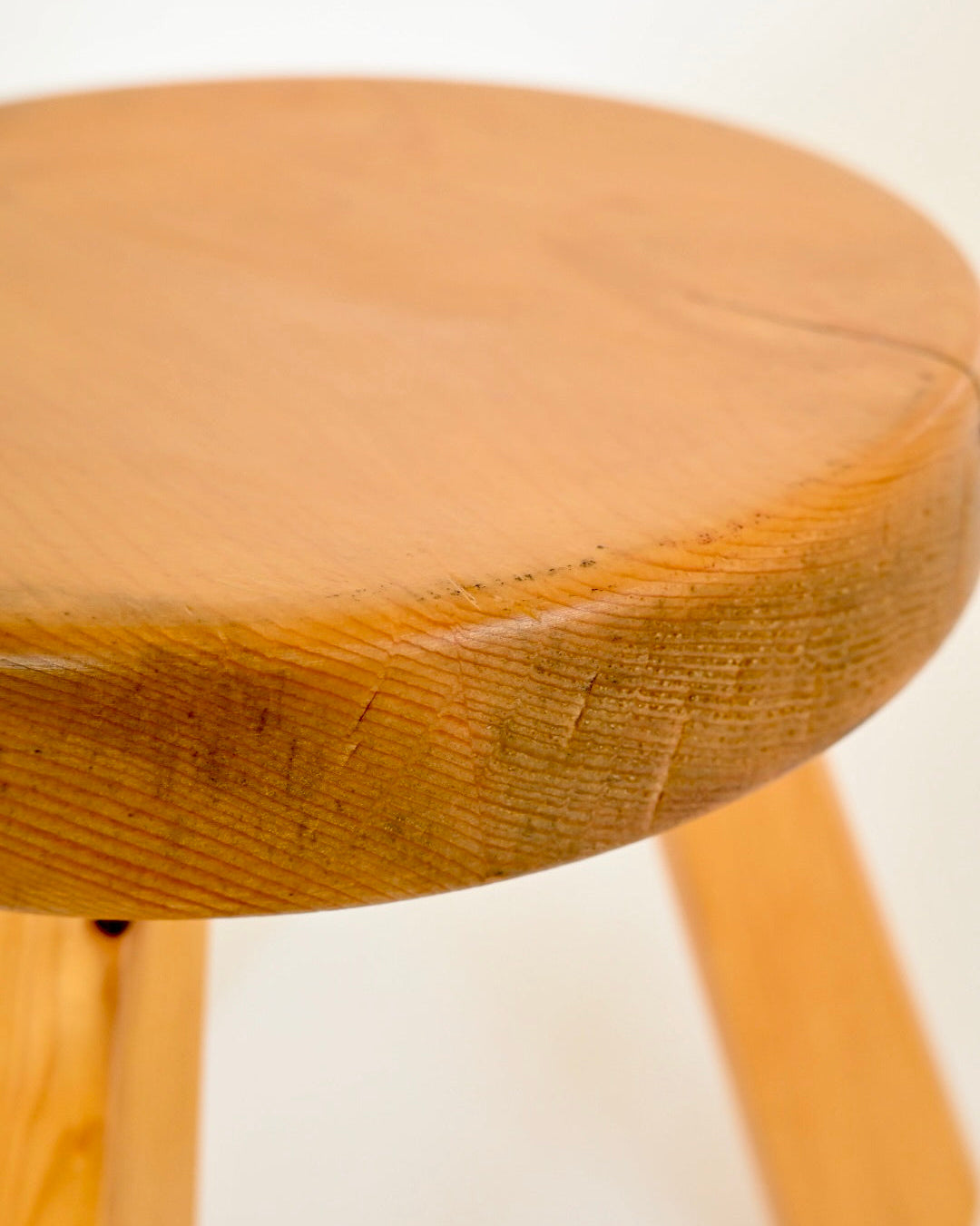 Charlotte Perriand Meribel SNDOZ Stool Les Arcs 1970s