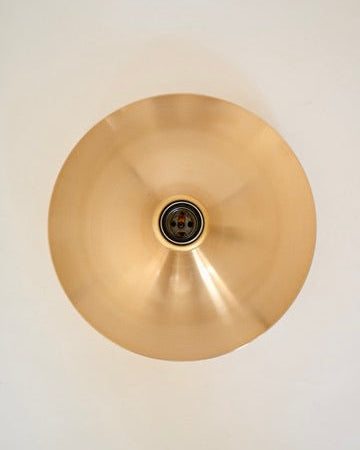 Charlotte Perriand Champagne Gold Aluminum Wall Lamp for Les Arcs 1960s