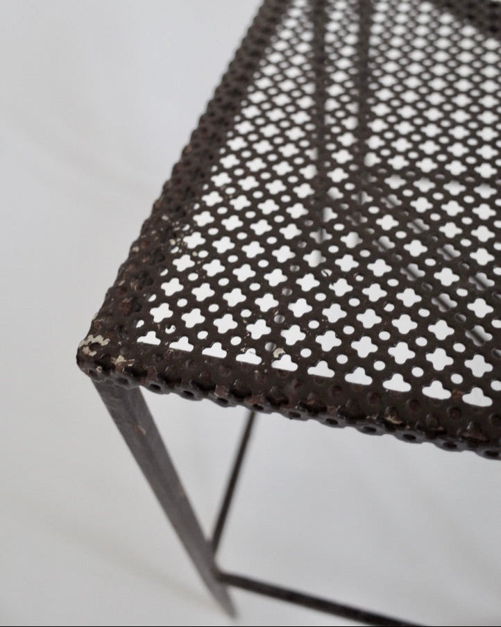 Mathieu Matégot triangular tables set 1950s