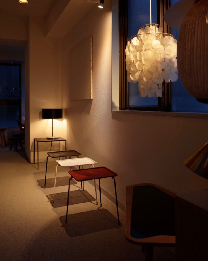 Mathieu Matégot Soumba Tables - Rare Three-Color Set, France 1953