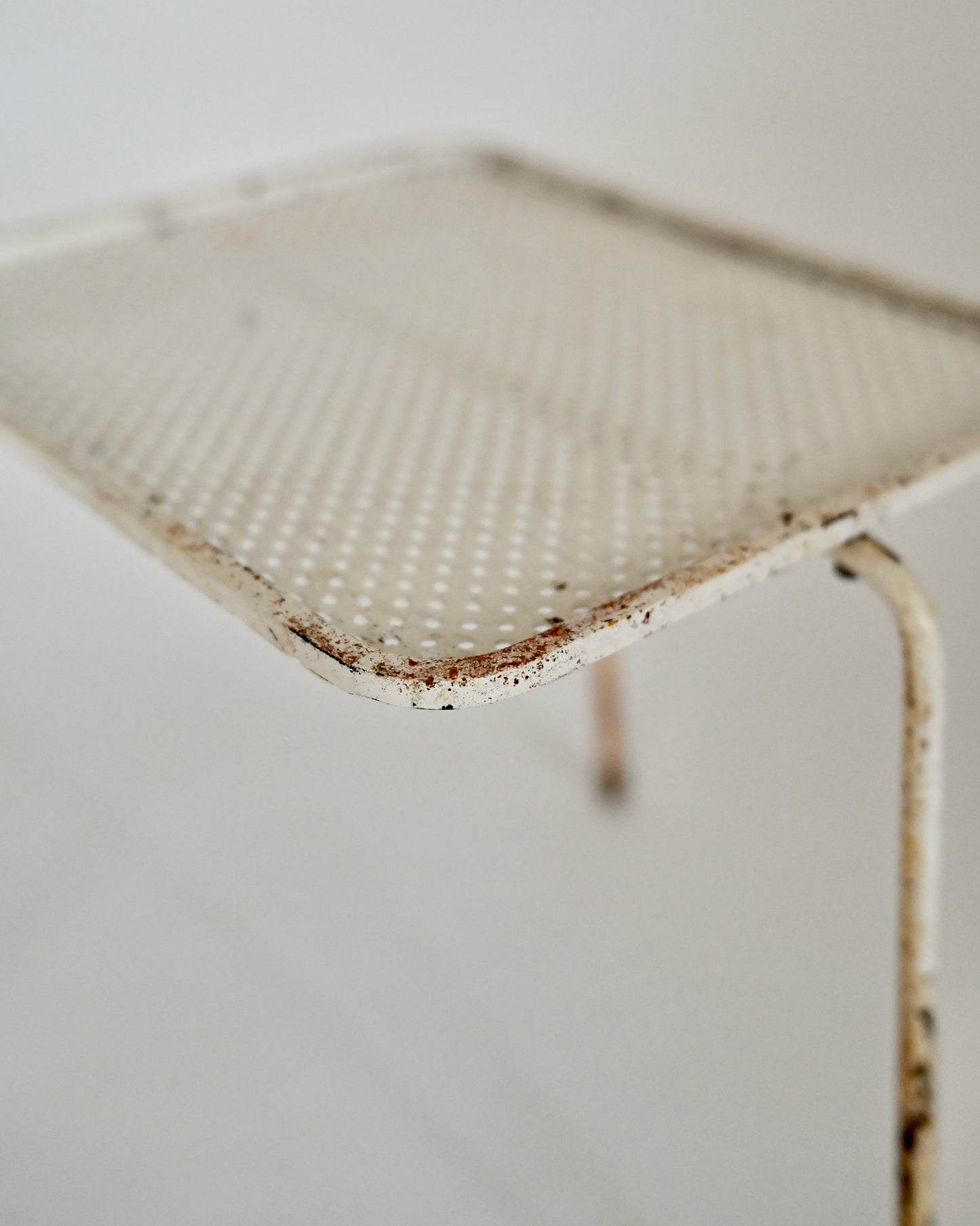 Mathieu Matégot Soumba tables, three-color set, France 1953
