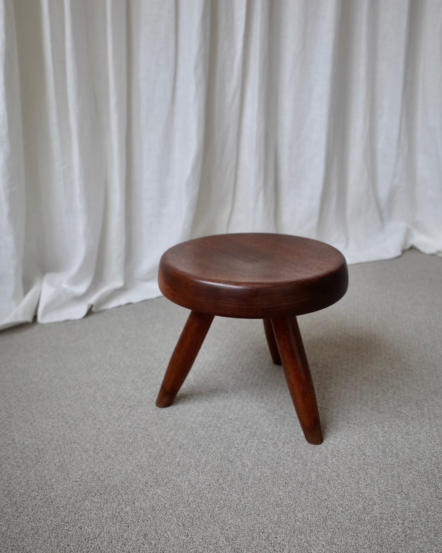 Charlotte Perriand Berger Stool 1950s Mahogany