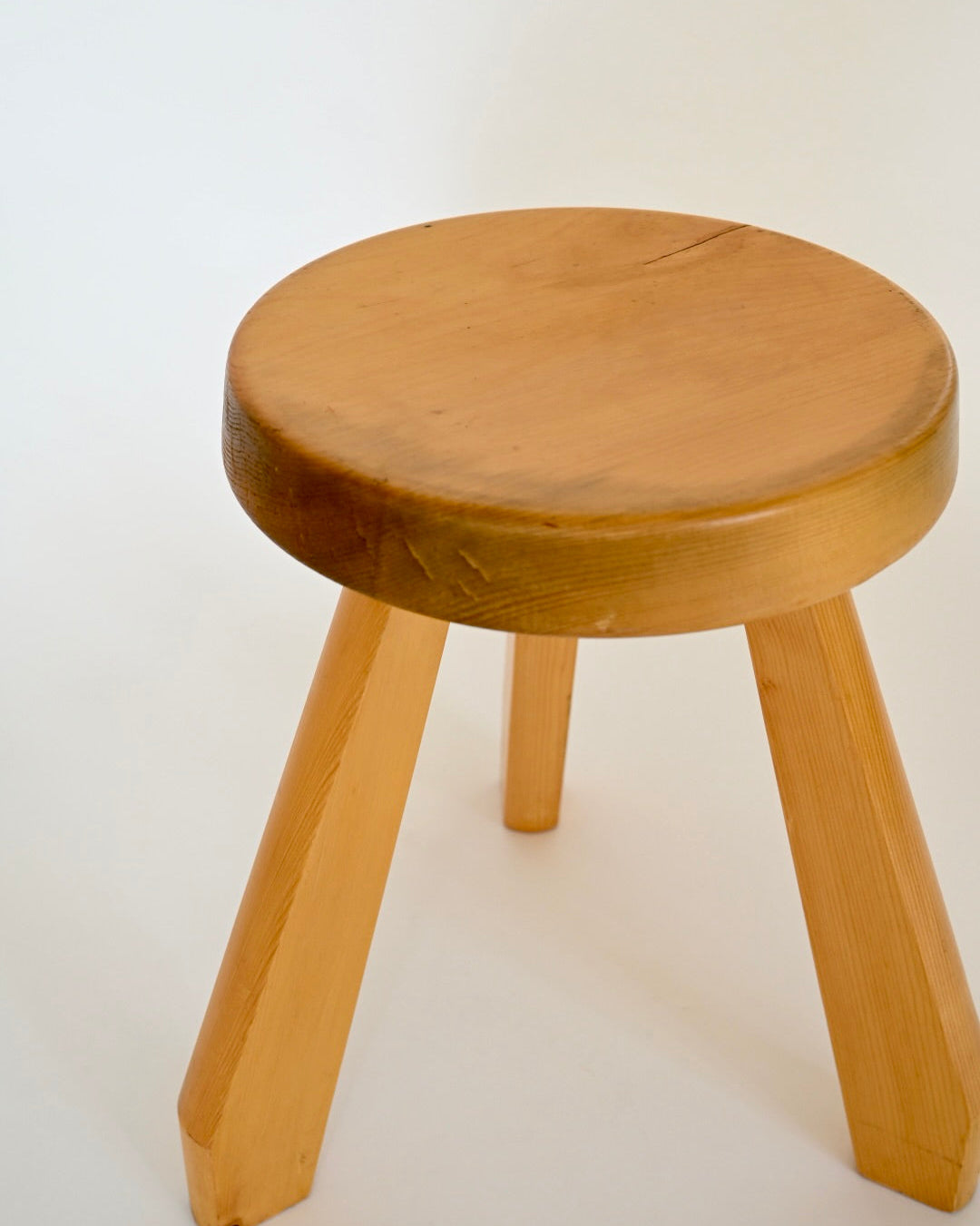 Charlotte Perriand Meribel SNDOZ Stool Les Arcs 1970s