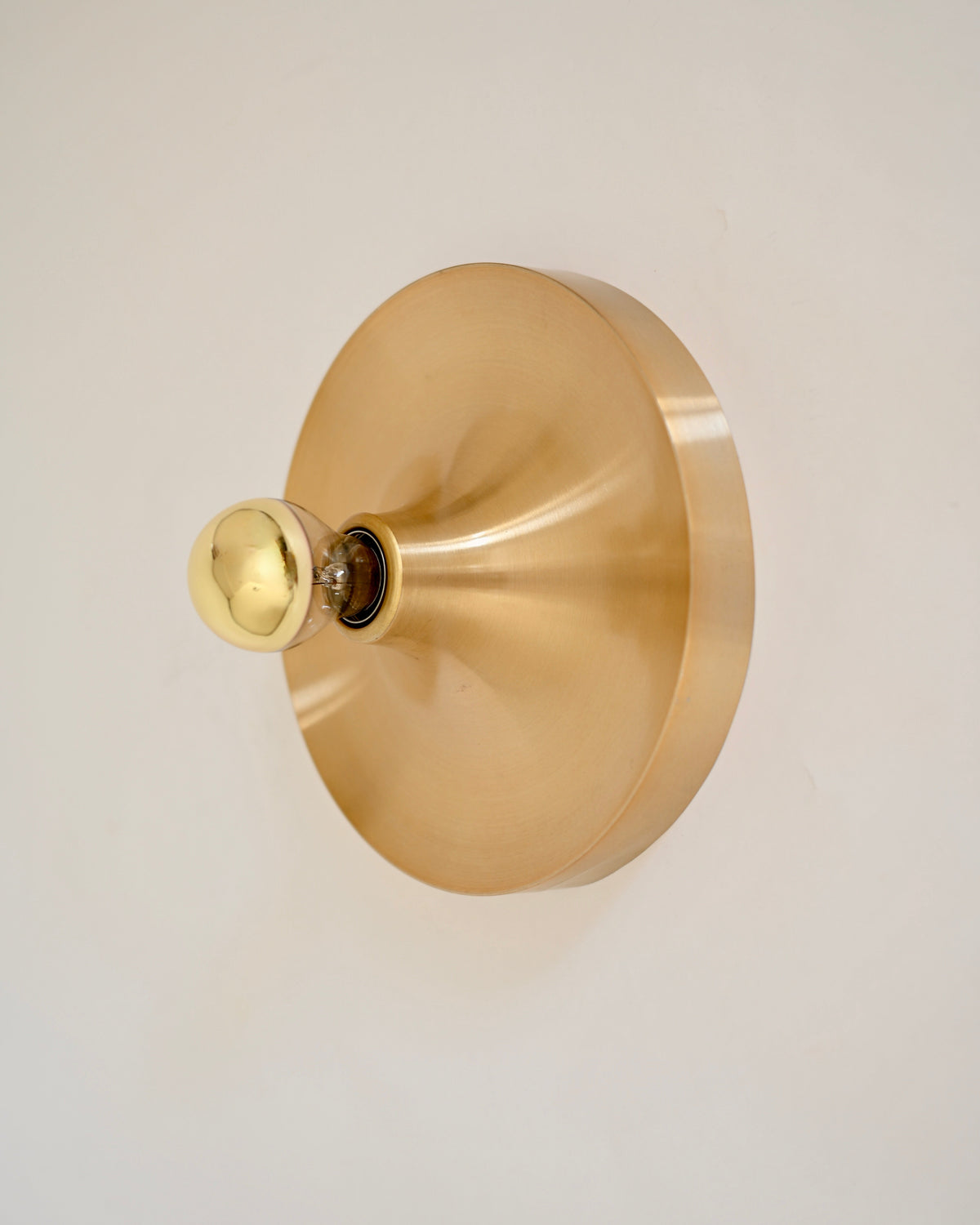 Charlotte Perriand Champagne Gold Aluminum Wall Lamp for Les Arcs 1960s